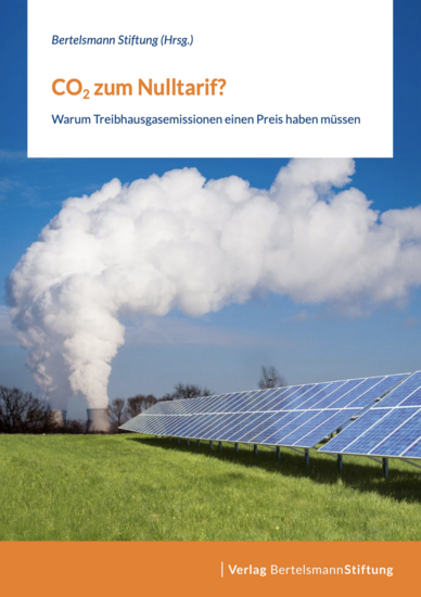 Das Cover des Buches "CO2 zum Nulltarif?" der Bertelsmann Stiftung
