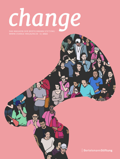 Das Cover der Ausgabe 1/2022 von change