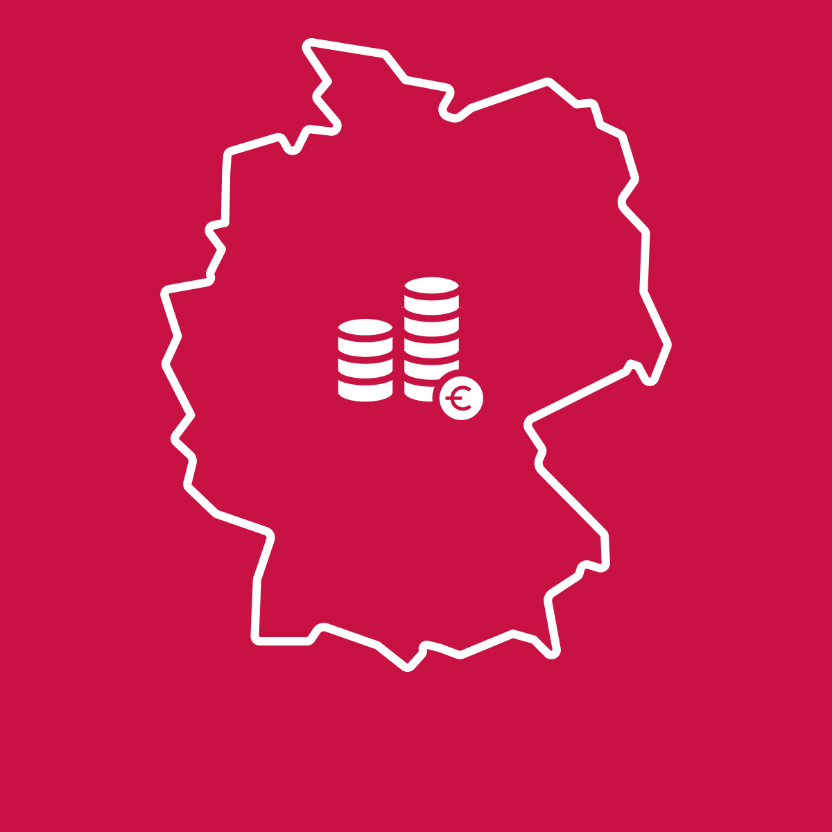 Icon mit Deutschlandkarte