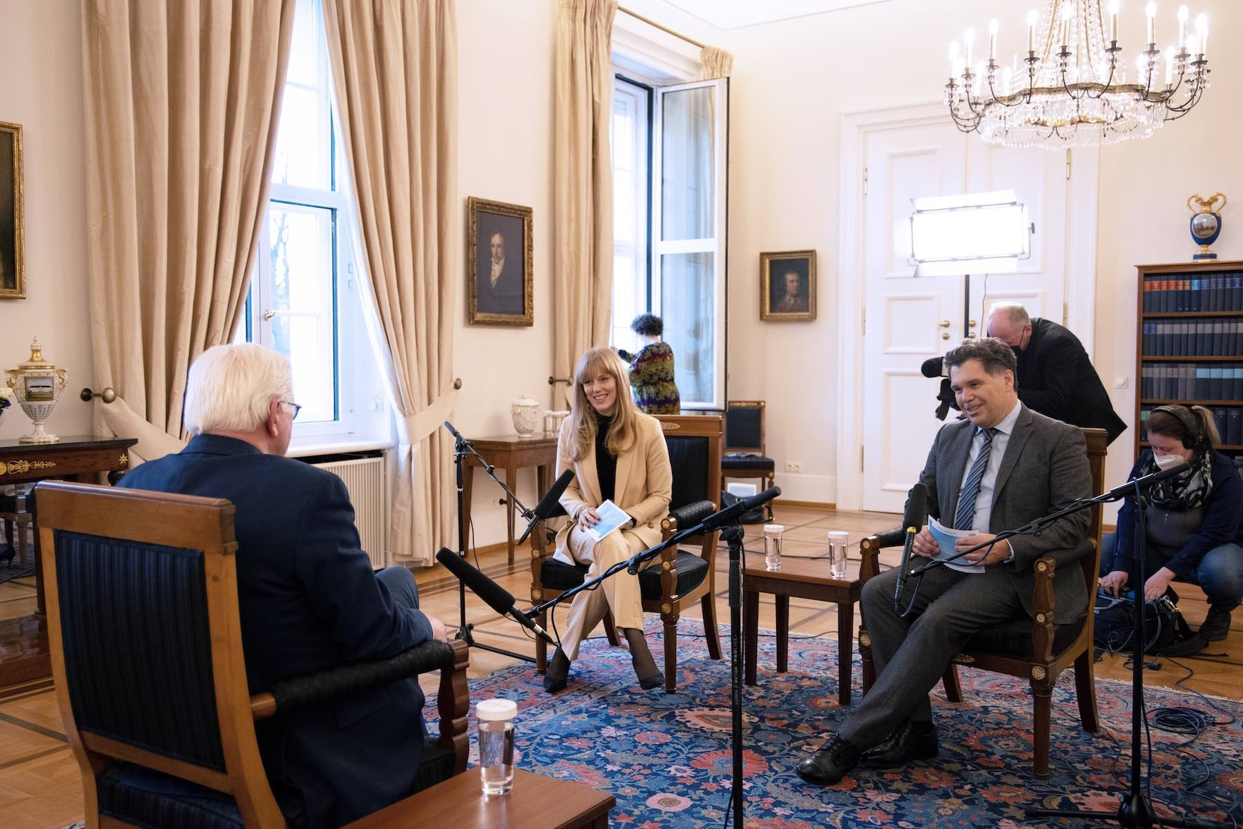 Der Bundespräsident im Interview in seinem Amtszimmer