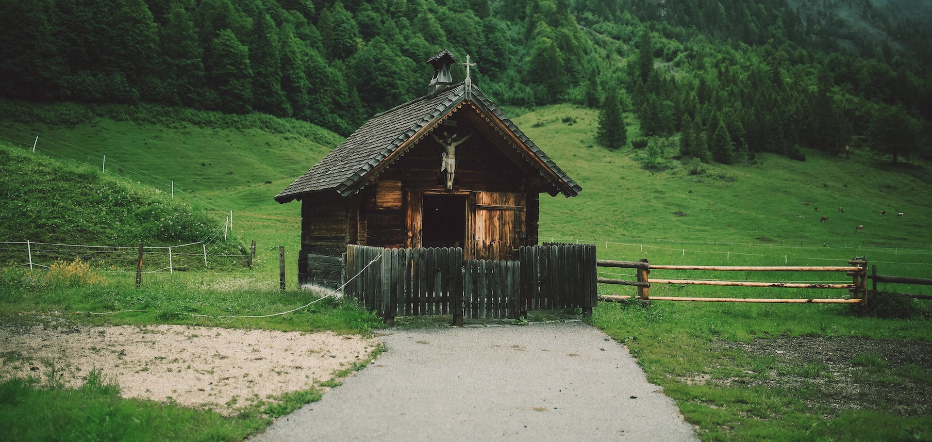 Eine Kapelle in den Bergen