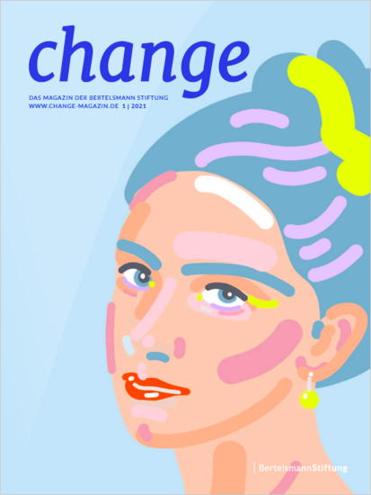 Das Cover der Ausgabe 1/2021 des change Magazins.