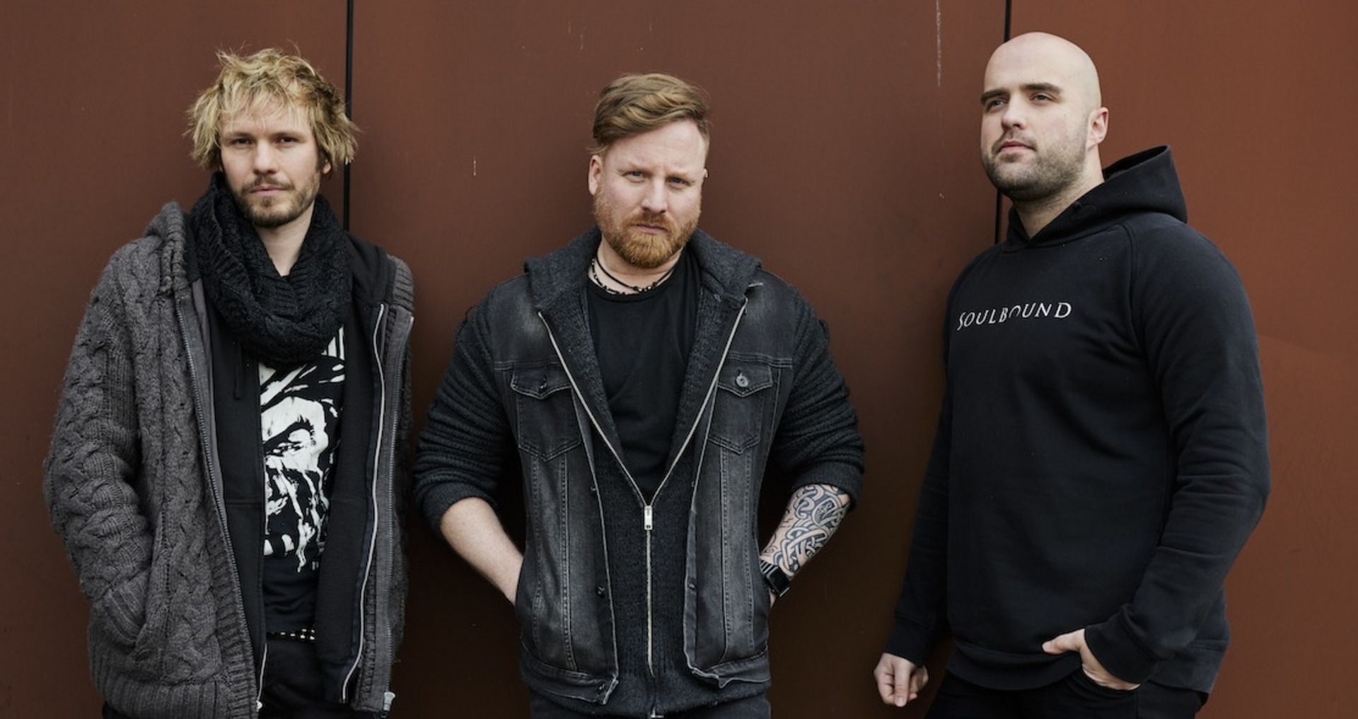 Die drei Mitglieder der Metal-Band Soulbound