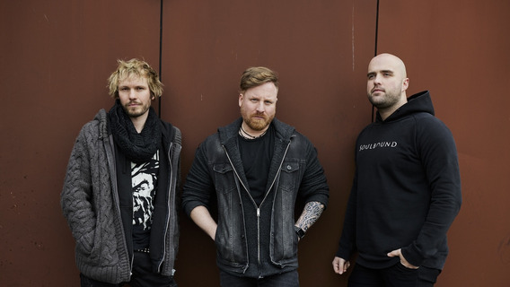 Die drei Mitglieder der Metal-Band Soulbound
