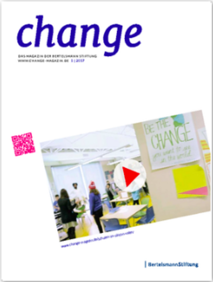 Das Cover der Ausgabe 1/2017 des change Magazins