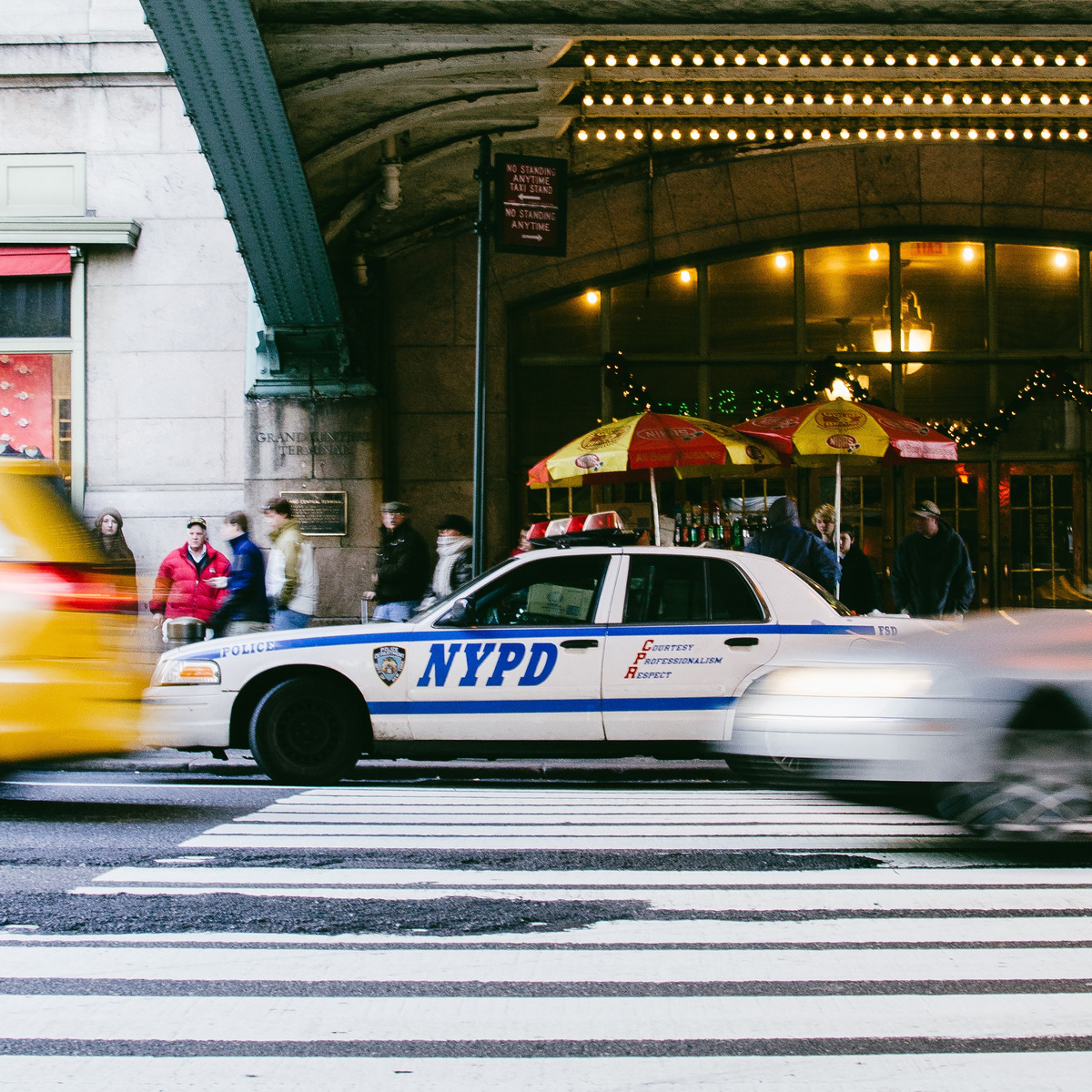 Ein Auto der New Yorker Polizei