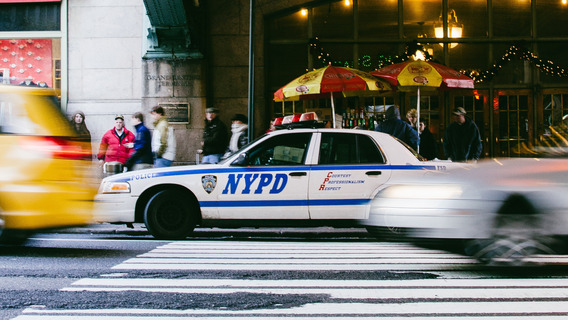 Ein Auto der New Yorker Polizei