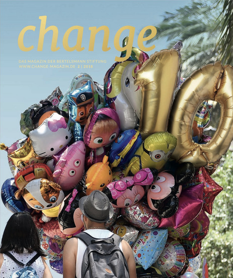 Das Cover der Ausgabe 02/2018 des change Magazins