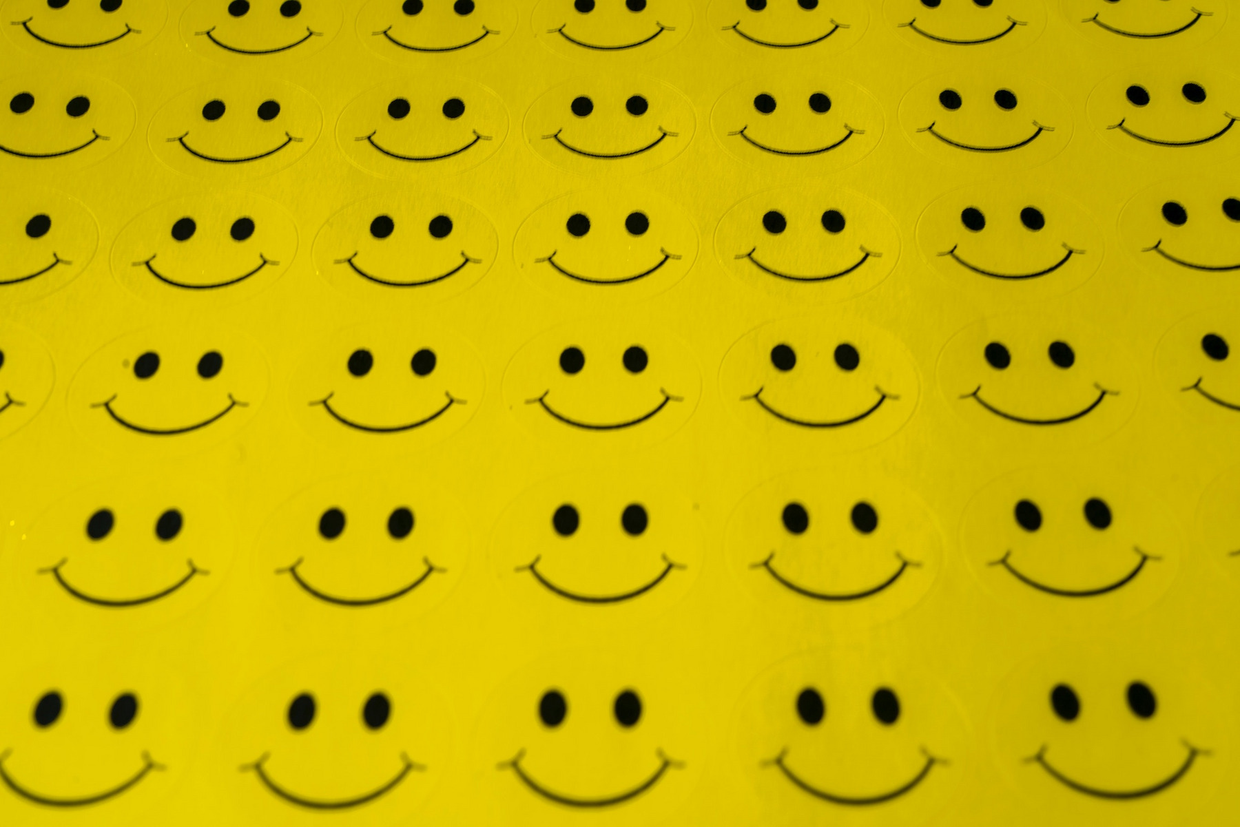 Stickerbogen mit lachenden Smileys