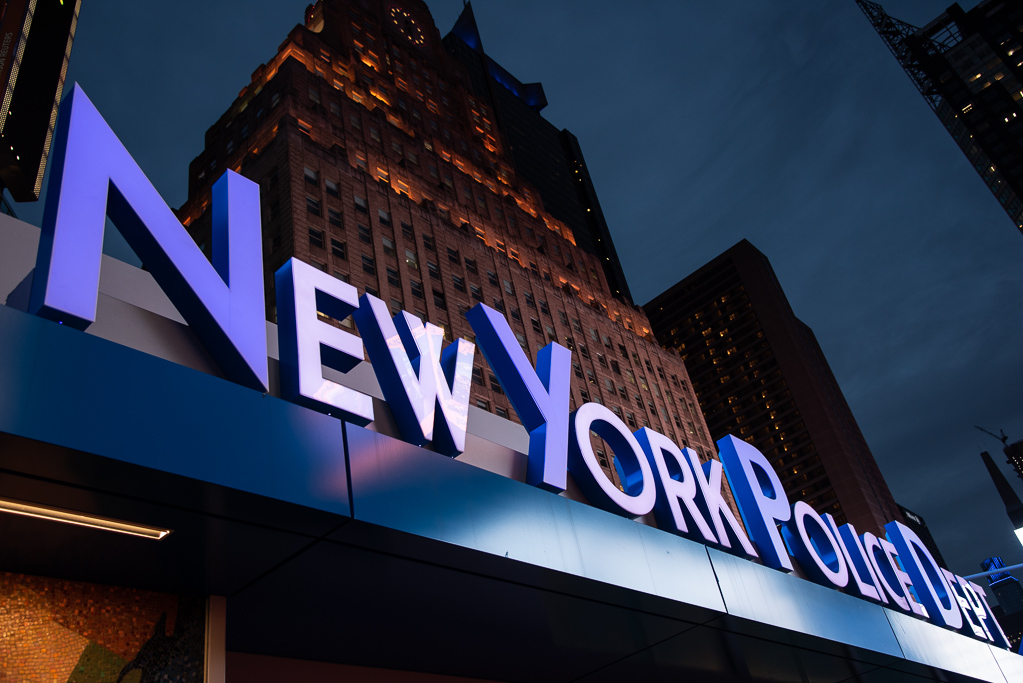 Das Logo der New Yorker Polizeibehörde NYPD