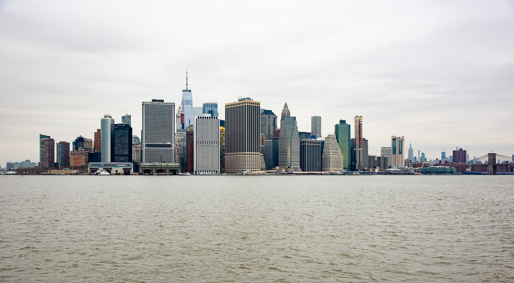 New York vom Wasser aus gesehen